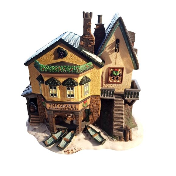 Heritage Village Collection Dickens Village Series "The Grapes Inn" 5th Edition - Picture 1 of 13